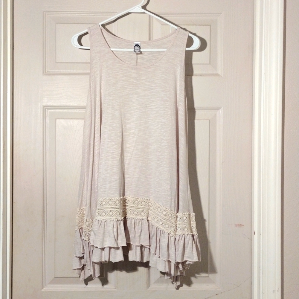 Honeyme Small tunic top cream / beige